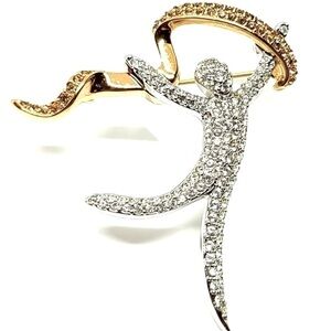 Swarovski Year 2000 Celebrate The Spirit Joy Brooch Pin